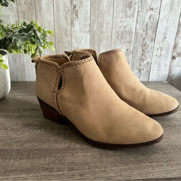 Jack Rogers Tan Leather Ankle Booties 5 - Picture 1 of 9